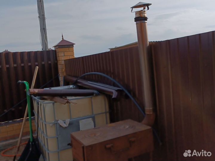 Печь для казана с дымоходом