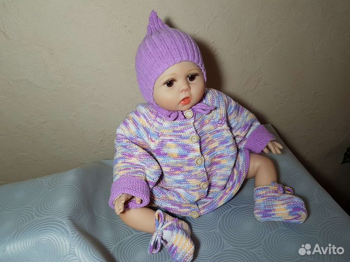 Детская шапка Эльф гном 0-3 мес демисезонная