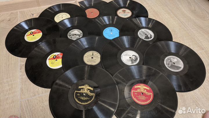 78 об/мин шеллак пластинки (23 шт)