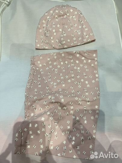 Шапка и снуд для девочки 1 2 года