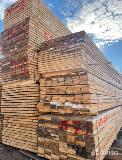 Брус обрезной строганый