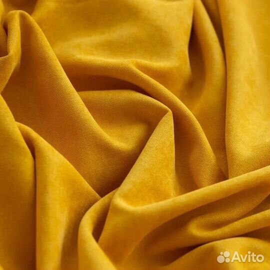 Готовые шторы (горчичный)