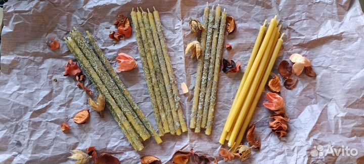 Свечи ручной работы пчелиный воск