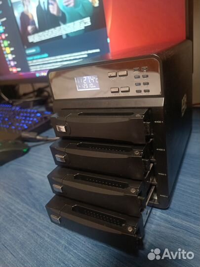 Мини сервер док станция 16 терабайт на 4 диска с о