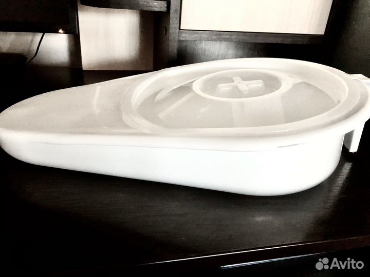 Судно подкладное медицинское полимерное с крышкой