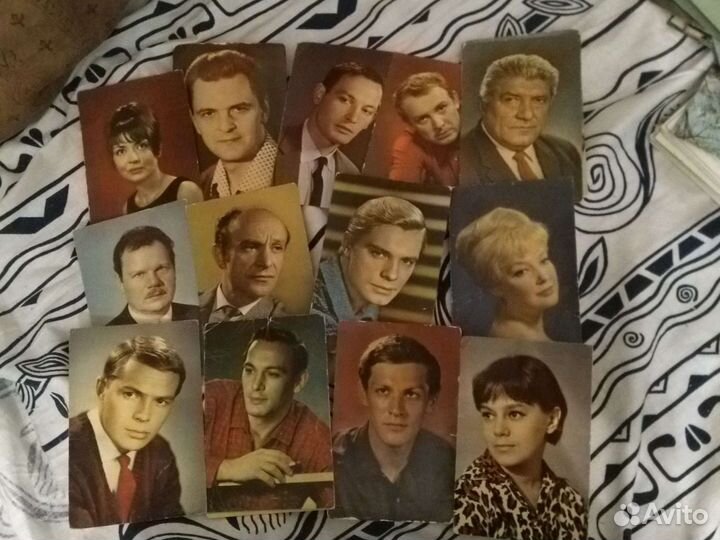 Открытки СССР чистые с артистами