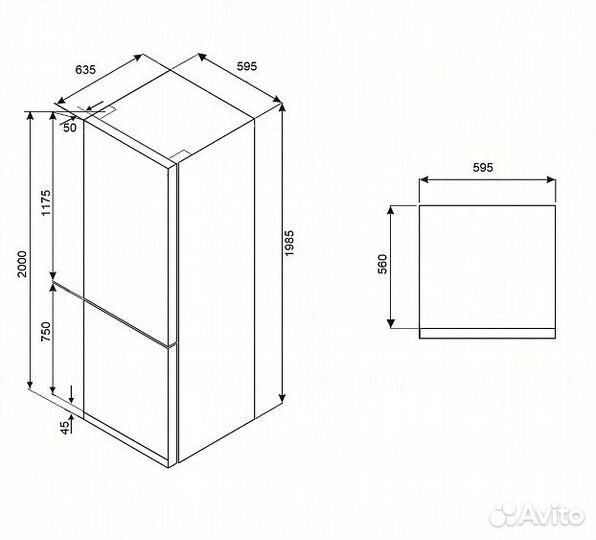 Холодильник kuppersberg NFM 200 DX