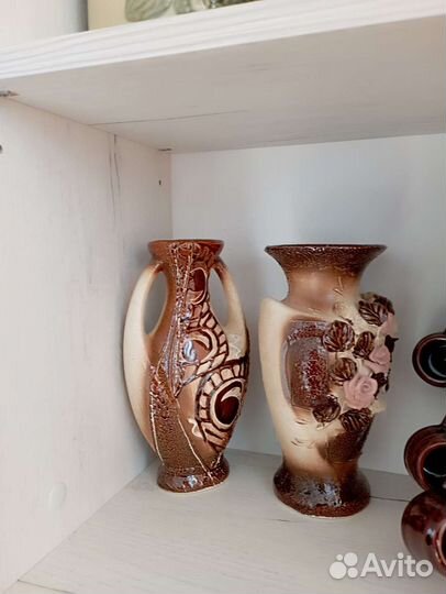 Ваза керамика, чайники, бочонки и другое