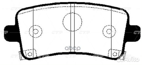 Колодки тормозные, задние (Старый ckkd25) GK045