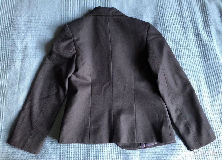 Школьный пиджак для девочки, серый 122