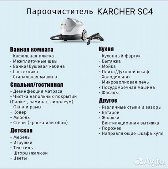 Пароочиститель аренда прокат karcher