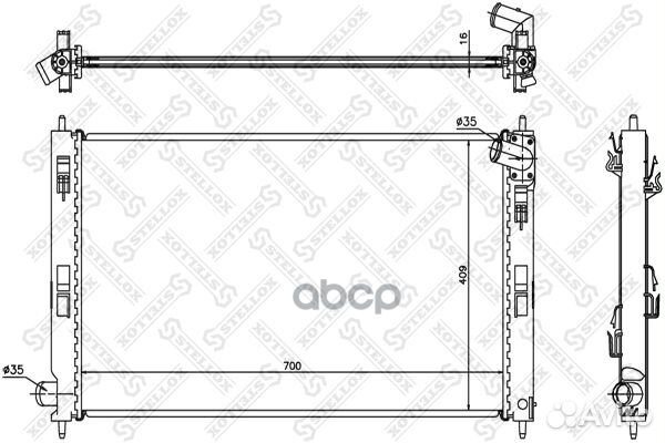 10-25349-SX радиатор системы охлаждения Mitsub