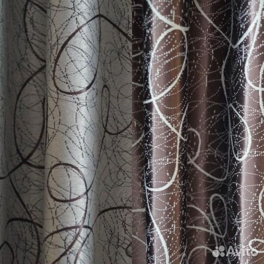 Шторы готовые, блэк-аут паутинка