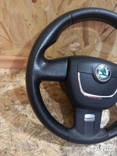 Руль С подушкой Шкода Октавия А5 RS рестайлинг