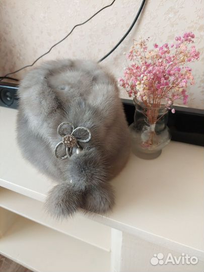 Шапка норковая женская