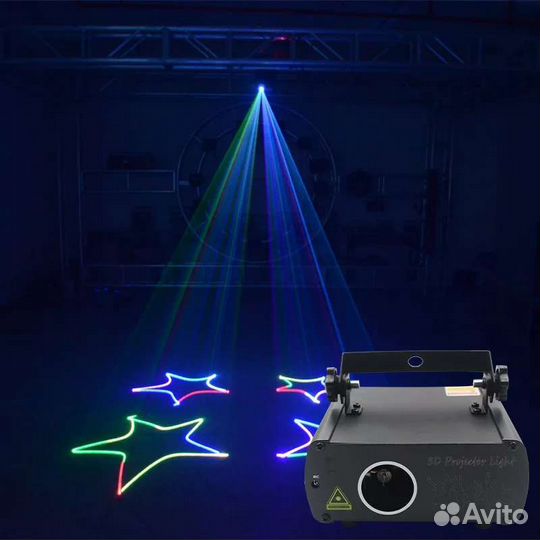 Светомузыка Анимационный графический лазер