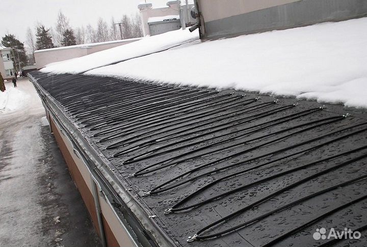 Кабельный обогрев кровли