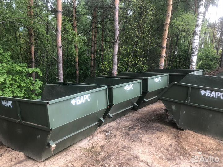 Вывоз мусора бункером 8м3