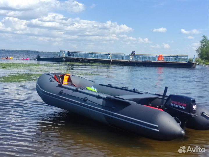 Лодка пвх Таймень 3800 с мотором Nissan Marine