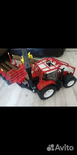 Трактор Bruder погрузчик бревен