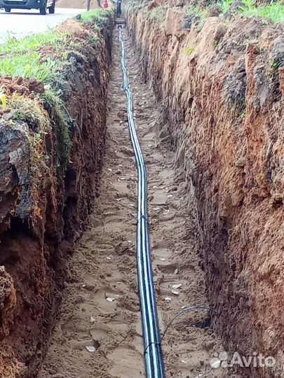 Копка траншей вручную