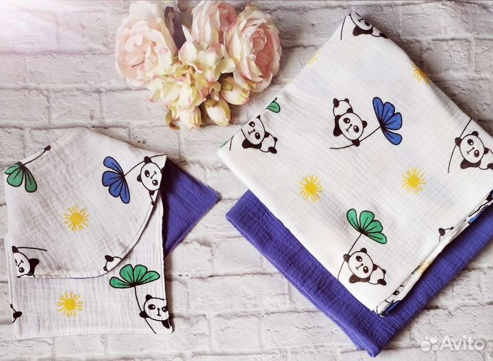 Муслиновые пеленки новые