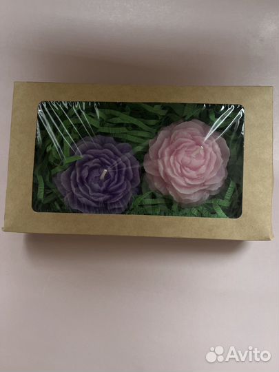 Набор свечей Пионы