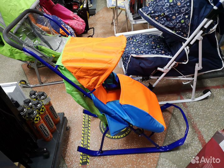 Санки коляска малышок