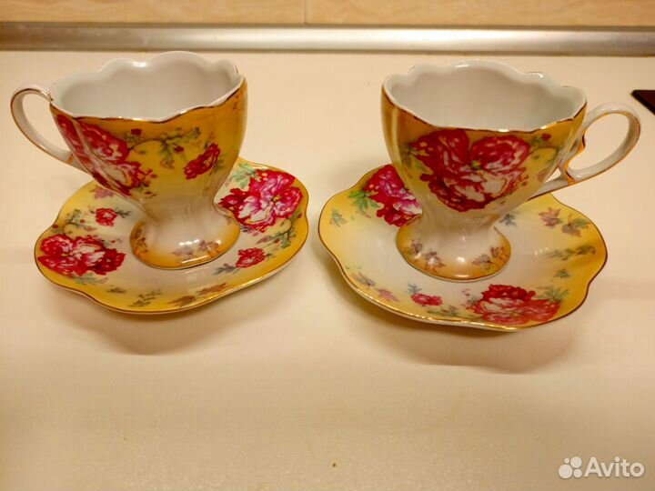 Чайный сервиз на 2 персоны + розетки