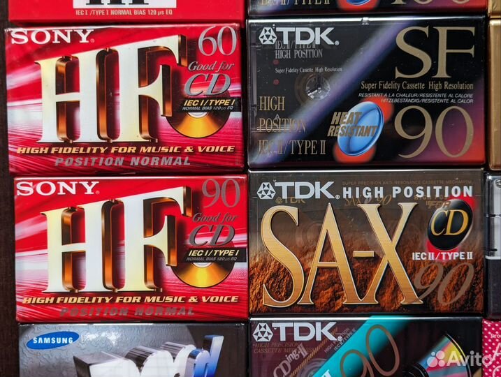 Аудио кассеты новые TDK Maxell Sony Basf Samsung