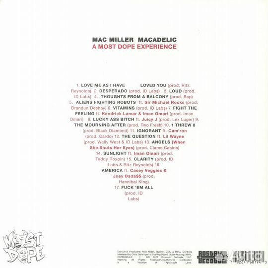 Mac miller - Macadelic (10th Anniversary Edition)