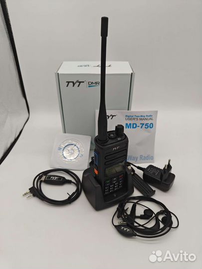 TYT рация MD-750 с программатором и гарнитурой