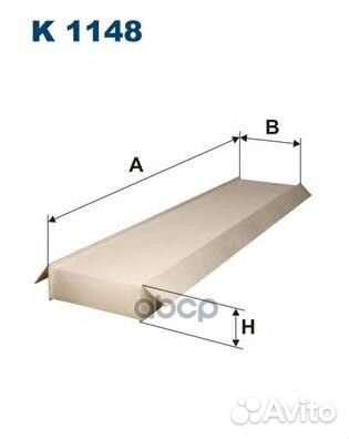 Фильтр салона K1148 Filtron