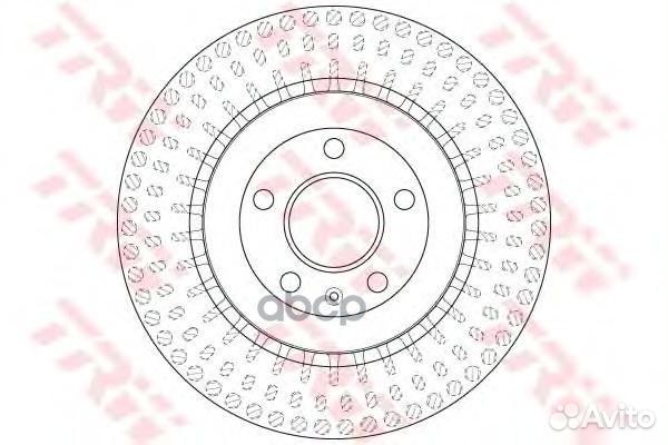 Торм.диск зад.330x22 5 отв. DF6175S TRW