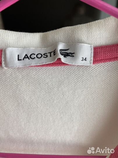 Lacoste polo женское