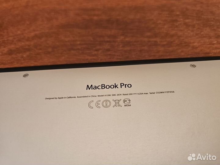 Ноутбук Apple MacBook Pro 15 Late 2013 i7 2 ггц 8