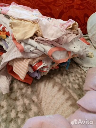 Пакетом одежда для девочки с 62 по 74 рост