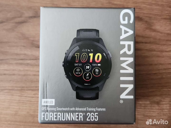 Часы Garmin Forerunner 265 Amoled чёрные