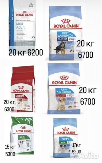 Корм royal canin Professional
