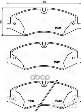 Колодки тормозные дисковые перед PF4254 Tri