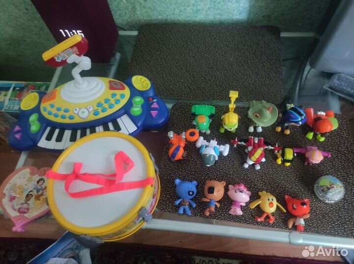 Детские игрушки, пианино барабан