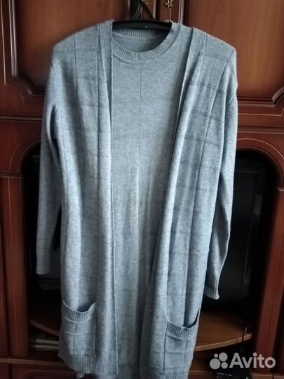 Костюм женский платье+кардиган