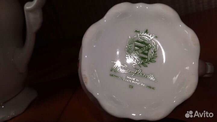 Чайно кофейный сервиз гдр.Резной.Не пользовались