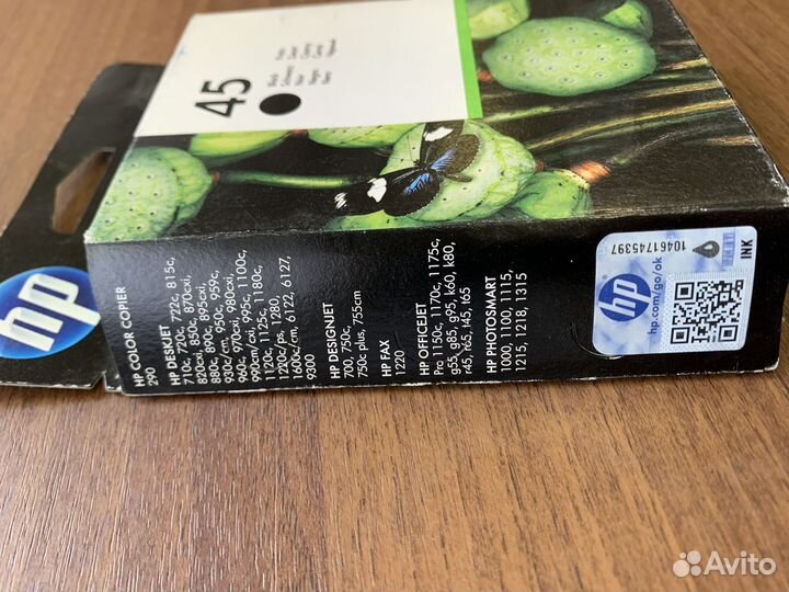 Картридж hp 45. Оригинал