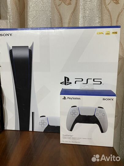 Sony playstation 5 ps5 с дисководом 2 джойстика