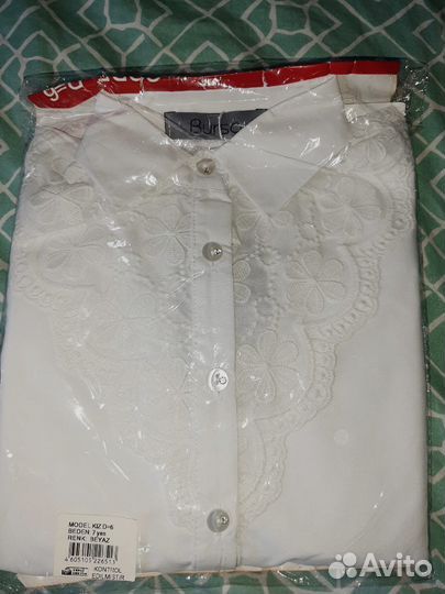 Блузка белая для девочек