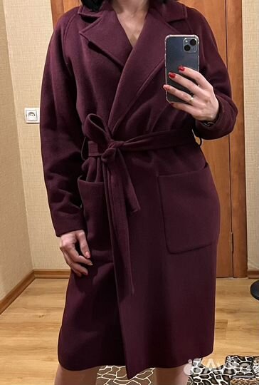 Пальто, утепленное пальто, пальто- халат