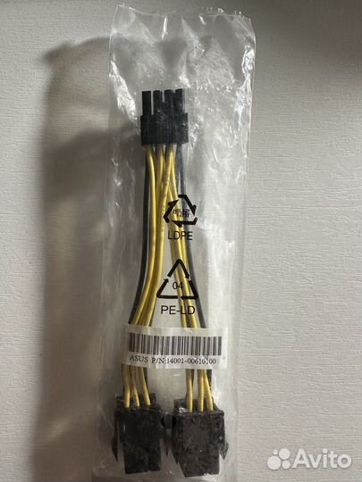 Переходник питания asus с 8 pin на 6x2 pin