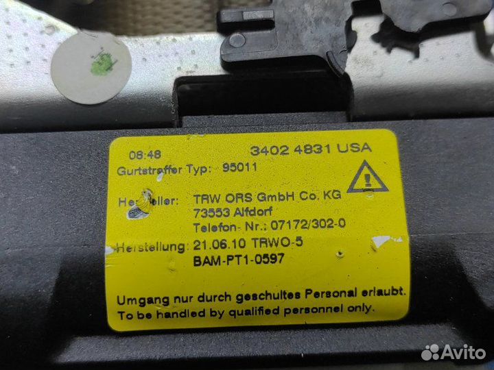 Ремень безопасности задний правый Mercedes W204