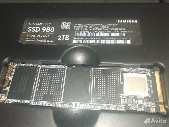 Ssd nvme Samsung 980 2tb m.2 новый